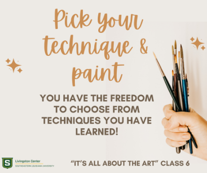 Picture of It's All About The Art Class 6: Pick Your Technique & Paint (Aug 22nd)