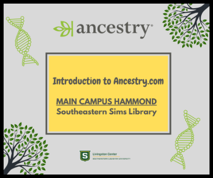 Picture of Introduction To Ancestry.com Main Campus (Mar 31st)