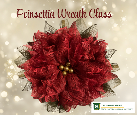 Picture of Poinsettia Wreath Class (Monday, Nov. 3rd) 6:00p - 8:00pm