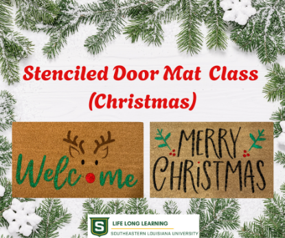 Picture of Stenciled Door Mat Class (Christmas) (Tuesday, Nov. 4th 6:00pm - 8:00pm)