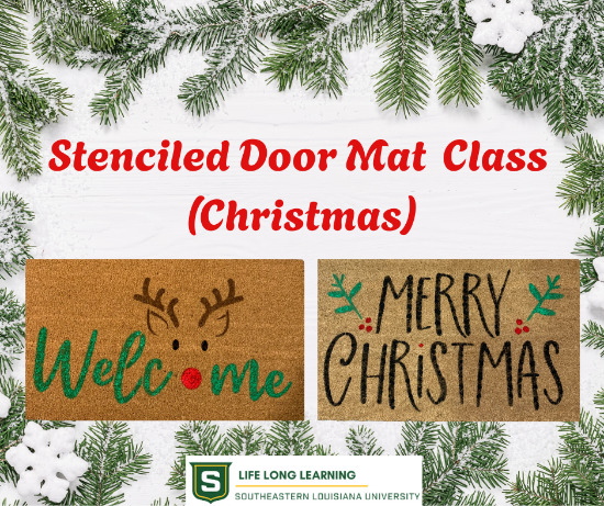 Picture of Stenciled Door Mat Class (Christmas) (Tuesday, Nov. 4th 6:00pm - 8:00pm)