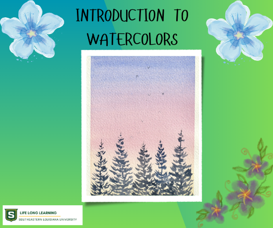 Picture of 2026 Introduction To Watercolors (Tuesday, Feb. 10th, Thursday, Feb. 12th 6:00pm - 7:30pm)