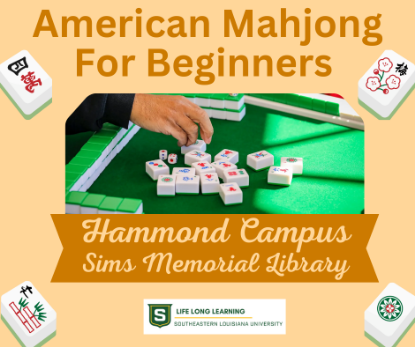 Picture of 2026 American Mahjong For Beginners (Hammond Campus) (Tuesday, Mar. 10th, 17th, Thursday, Mar. 12th, 19th) 5:30pm - 7:30p