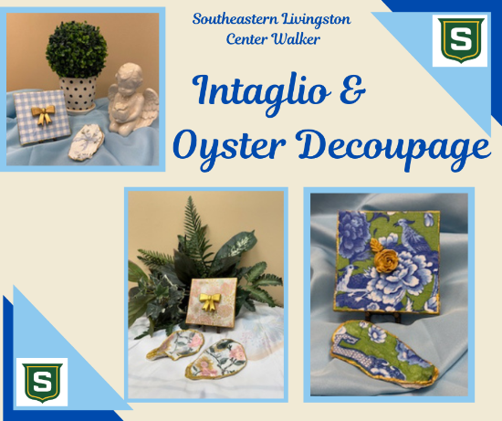Picture of 2026 Intaglio & Oyster Decoupage (Tuesday, Apr. 14th) 5:30pm - 7:30pm