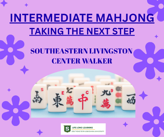 Picture of 2026 Intermediate Mahjong Walker (Monday, Apr. 27th, Wednesday Apr. 29th) 5:30pm - 7:30pm