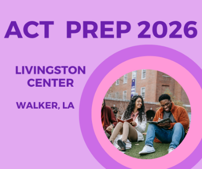 Picture of 2026 May ACT Prep (Tuesday, May 26th 5:00pm - 7:00pm, Thursday, May 28th 5:00pm - 7:30pm)