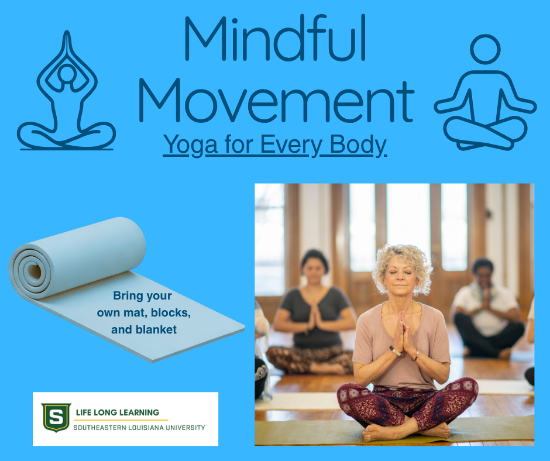Picture of 2026  AM Mindful Movement - Yoga For Every Body (Tuesday, May 5th, 12th, 19th, 26th ) 8:00AM -  9:00AM