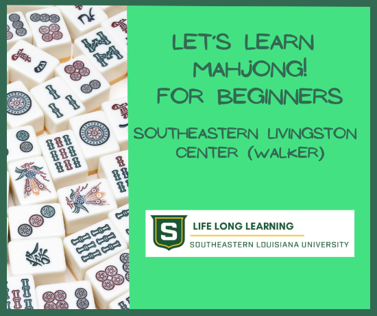 Picture of 2026 WALKER:  Let's Learn Mahjong: For Beginners (Monday, May 4th, 11th, Wednesday, May 6th, 13th) 5:30pm - 7:30pm