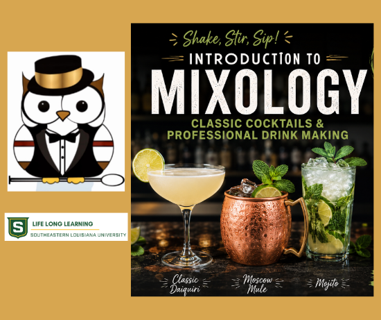 Picture of 2026 HAMMOND CAMPUS: Introduction to Mixology: Intro to Classic Cocktails & Professional Drink Making (Tuesday, Jul. 28th) 6:30pm - 8:00pm