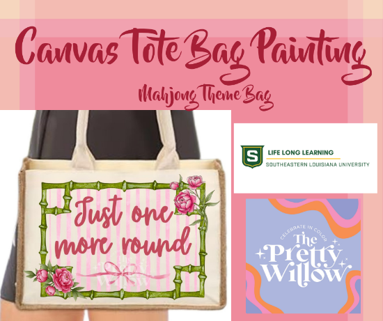 Picture of 2027 WALKER: Canvas Tote Bag Painting / Mahjong Theme (Thursday, Aug. 6th) 5:00pm - 7:00pm