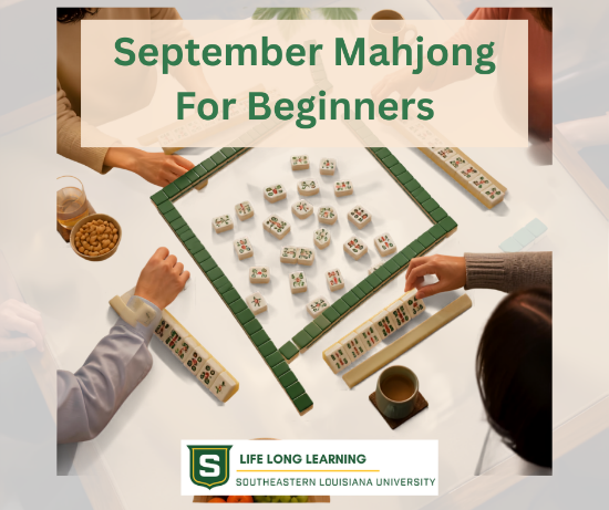 Picture of 2027 WALKER: September Mahjong For Beginners (Tuesday, Sept. 8th, 15th, Thursday, Sept. 10th, 17th) 5:30pm - 7:30pm