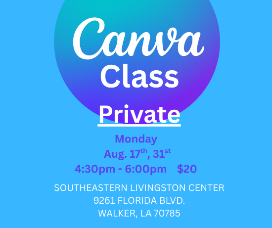 Picture of 2027 WALKER: Canva Class PRIVATE (Monday, Sept. 17th, 31st) 4:30pm - 6:00pm