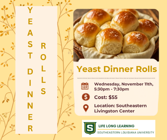 Picture of 2027 WALKER: Yeast Dinner Rolls (Wednesday, Nov. 11th) 5:30pm - 7:30pm