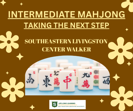 Picture of 2027 WALKER: Intermediate Mahjong (Monday, Sept. 21st, 28th,  Wednesday, Sept. 23rd, 30th) 5:30pm - 7:30pm