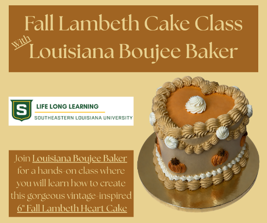 Picture of 2027 WALKER: Fall Lambeth Cake Class With Louisiana Boujee Baker (Tuesday, Oct. 6th) 5:30pm - 7:00pm