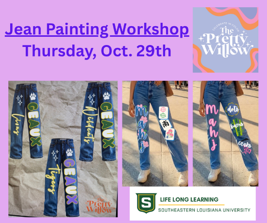 Picture of 2027 WALKER: Jean Painting Workshop (Thursday, Oct. 29th) 5:30pm - 7:30pm 