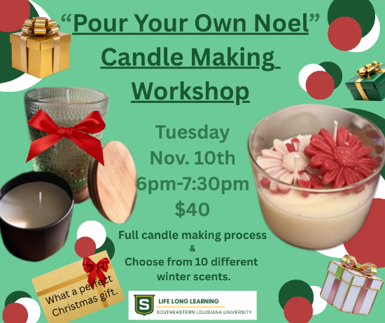 Picture of 2027 WALKER: "Pour Your Own Noel" Candle Making Workshop (Tuesday, Nov. 10th) 6:00pm - 7:30pm
